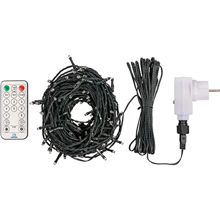 Idena 31339 - LED Lichterkette mit 360 LEDs in Warmweiß, mit Fernbedienung und Sensorsteuerung, Dimmer und Memoryeinstellungen, ca. 43,9 m lang, als Party Deko, Weihnachtsdeko und zur Hochzeit – Bild 4