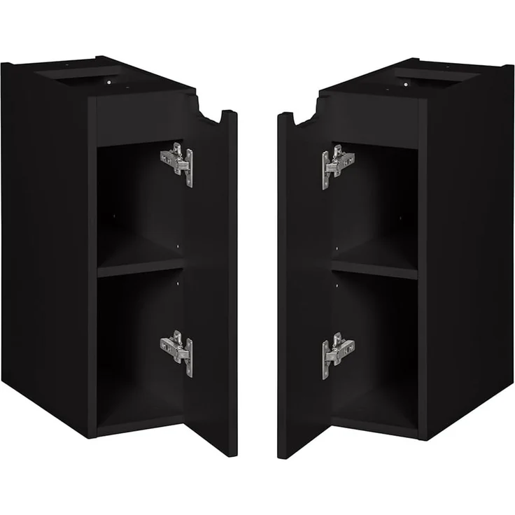 Waschtisch-Unterschrank 120cm, in schwarz mit Eiche, NEWPORT-56-BLACK – Bild 8