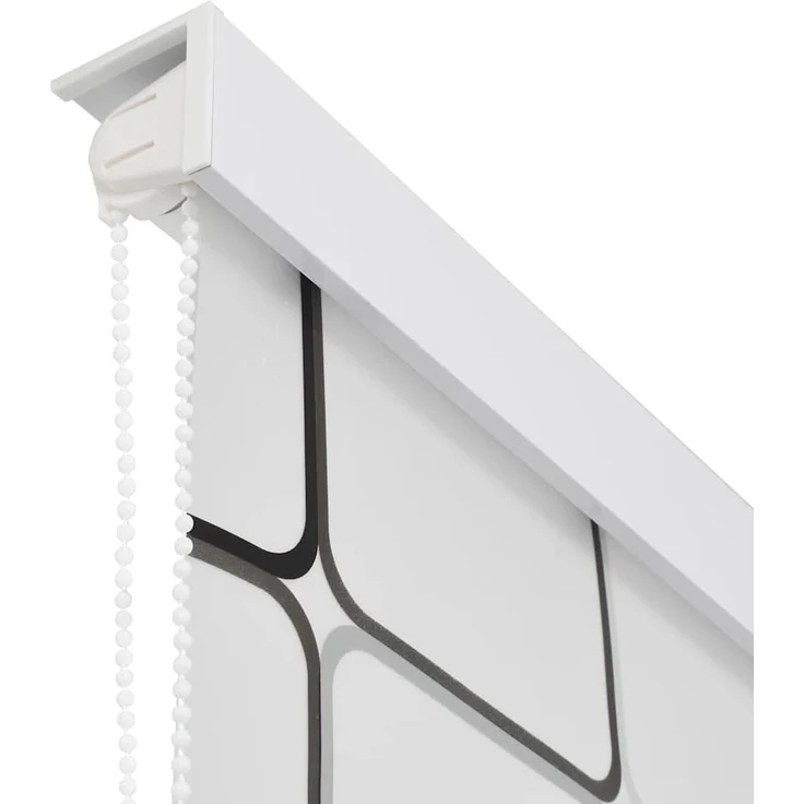vidaXL Duschrollo 80x240 cm Quadratmuster 142847 – Bild 3