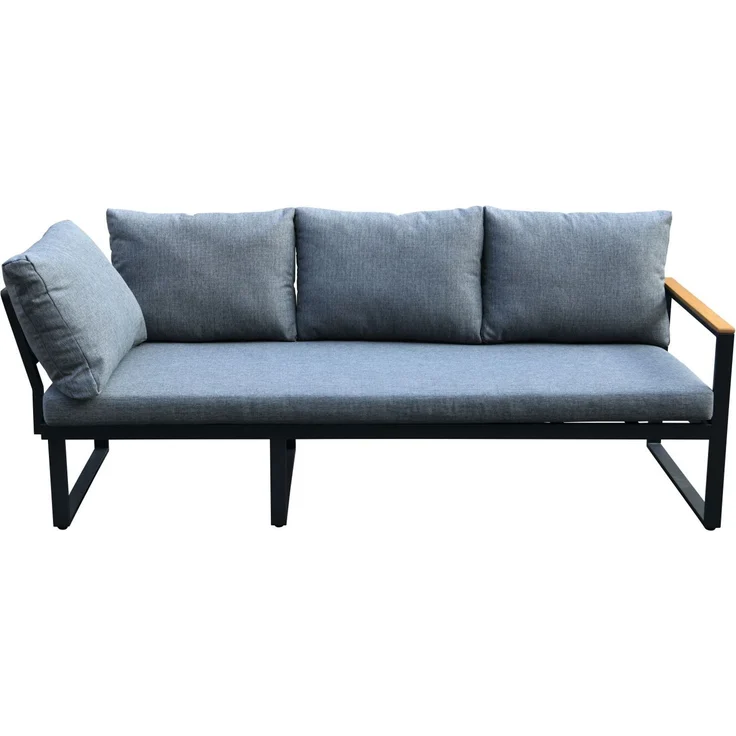 Gardissimo TONY Alu Ecklounge Gartenmöbel Sitzgruppe Holzoptik Nonwood – Bild 8
