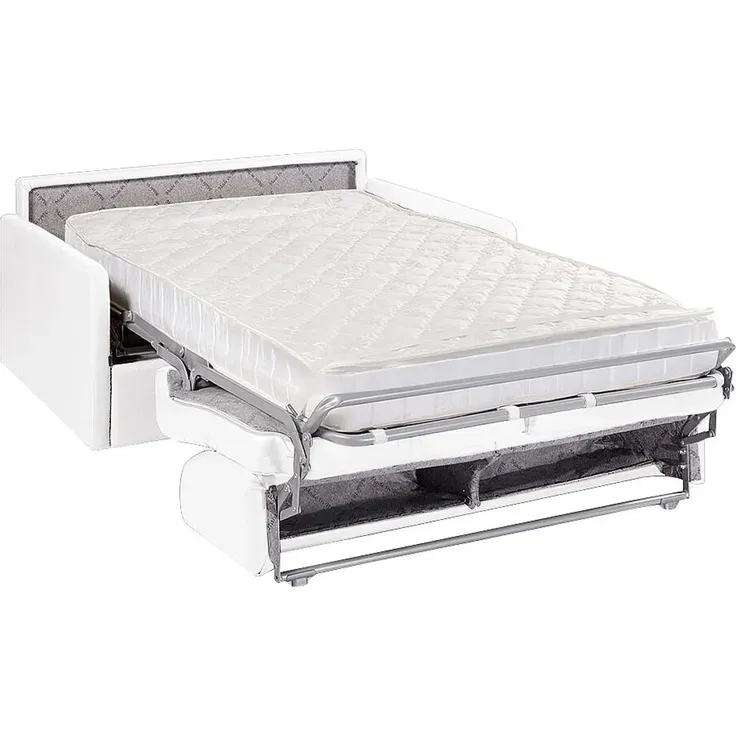 Vente-unique - CALIFE Sofa Kunstleder Weiß - B 223 cm94 cm x H 85 cm x L 150 cm – Bild 2