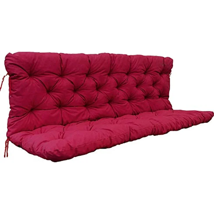 Chicreat Bankkissen mit Rückenteil 150 x 98 x 8 cm, Rot – Bild 2