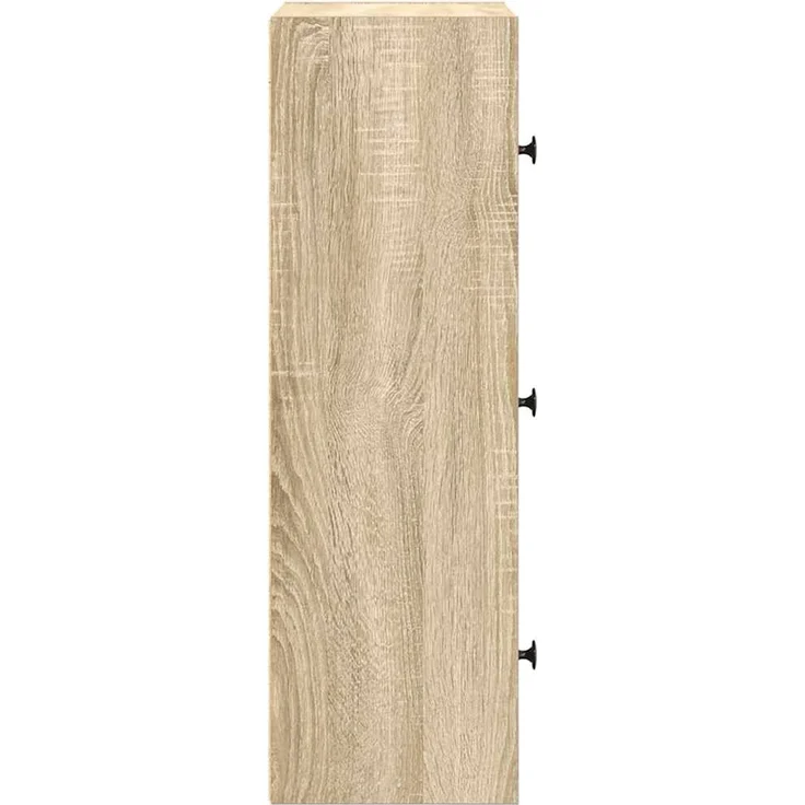 vidaXL Bücherregal Sonoma-Eiche 40x24x77 cm Holzwerkstoff 860366 – Bild 6