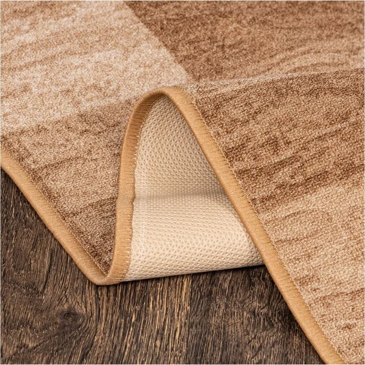 Mazovia Läufer Läufer Teppichläufer Brücke - Vorzimmer Küche - Beige, 67 x 100 cm, Kurzflor, Rutschfest, Meterware, Verschiedene Größen – Bild 3