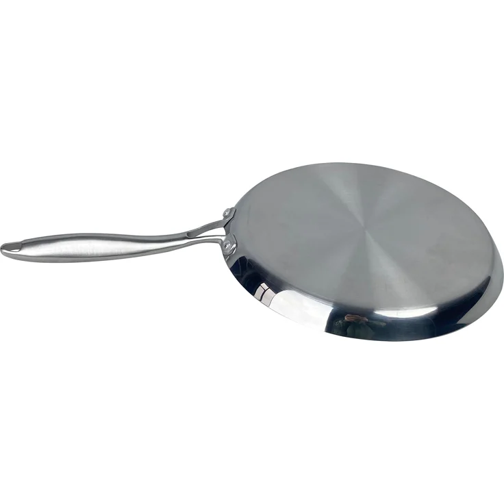 Pfannkuchen Pfanne Edelstahl Wabenstruktur Ø28cm Induktion Pfanne Anti Haft Kratzfest – Bild 2