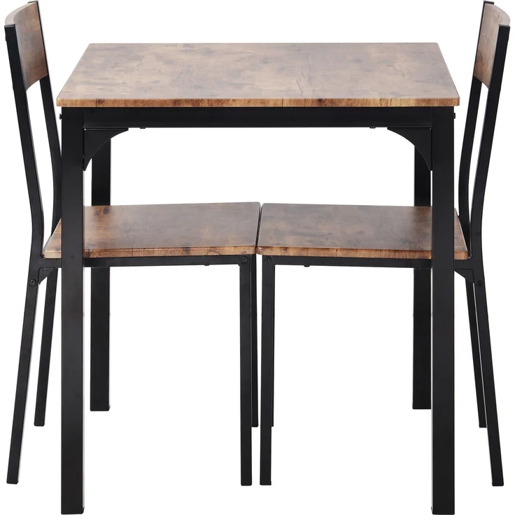 Esstisch mit 2 Stühlen, Esstisch-Set, 70/70/75 cm, 3-St, Küchentisch, Esszimmergruppe – Bild 5