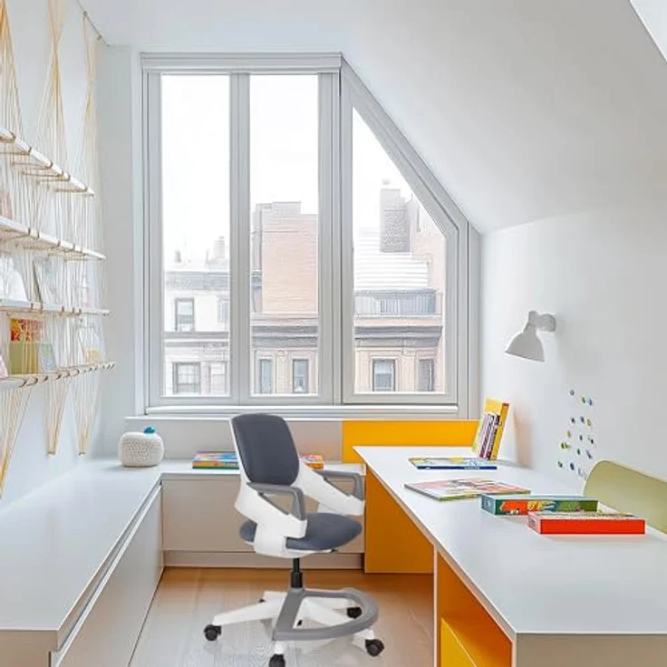 hjh OFFICE Kinder- und Jugendstuhl Kid Flex Mitwachsender Drehstuhl, Verstellbare Rückenlehne & Fußablage, Grau – Bild 3