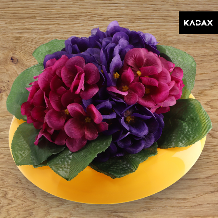 KADAX Blumentopfabdeckung Ikebana Komposition Gelb 9 cm – Bild 8