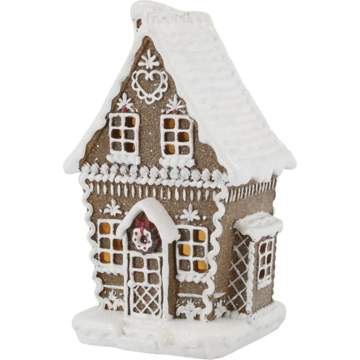 Chic Antique Noël Lebkuchenhaus mit LED H 21cm 52084520