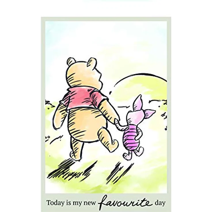 Komar Disney Wandbild Winnie Pooh Today, Kunstdruck für Kinderzimmer, 50x70cm, bunt, ohne Rahmen, lichtbeständig und hochwertiger Druck – Bild 1