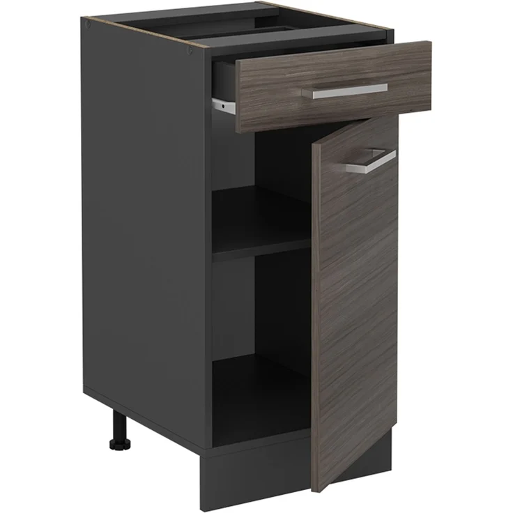 Küchenunterschrank R-Line Edelgrau 40 cm ohne Arbeitsplatte Vicco – Bild 4