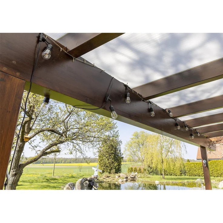 Biergarten-Lichterkette "CT-BGL 10Solar" 2m + 4,5m, 10x Filament Led Lampe, IP44 – Bild 6