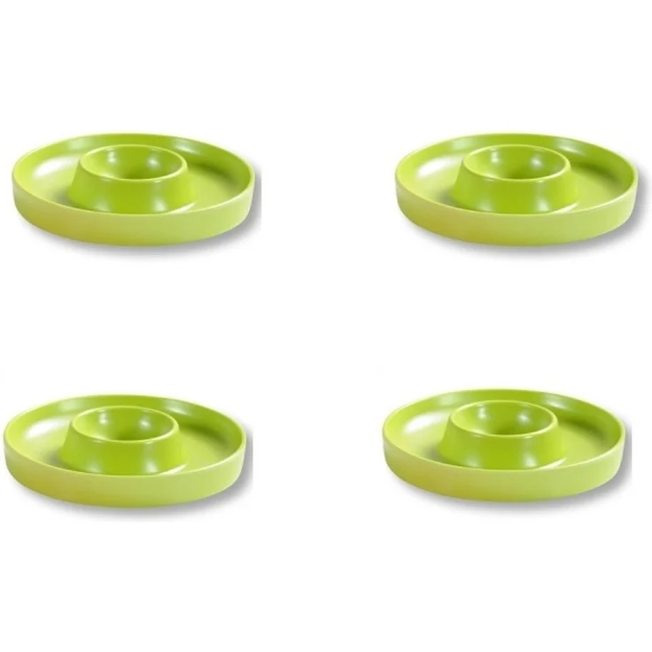 Kesper | Eierbecher, 4er Pack, Material: ø 10 x H 2 cm, Melamin, Maße: cm, Farbe: Grün | Der ideale Frühstücksbegleiter – Bild 1