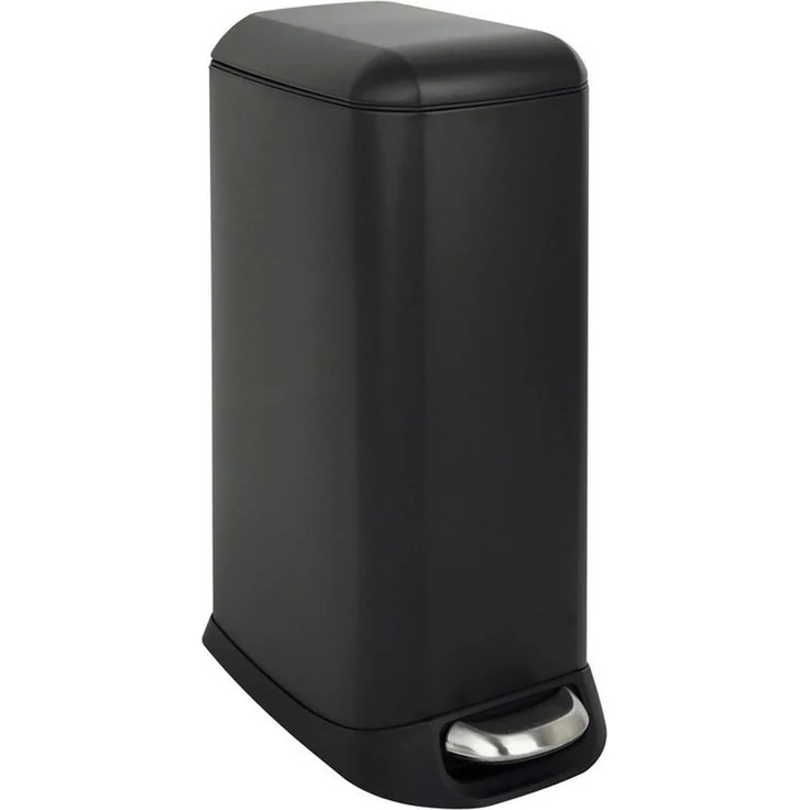 SVITA Mülleimer TS20, Treteimer, Inneneimer, 20L, pulverbeschichteter Stahl, Schwarz – Bild 1