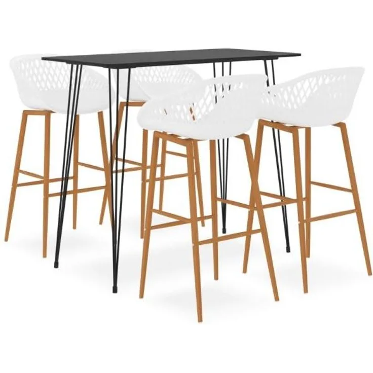 5-tlg. Bar-Set Schwarz und Weiß [3057379]