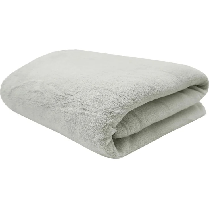 ZOLLNER Kuscheldecke, 150x200 cm, hellgrau – Bild 1