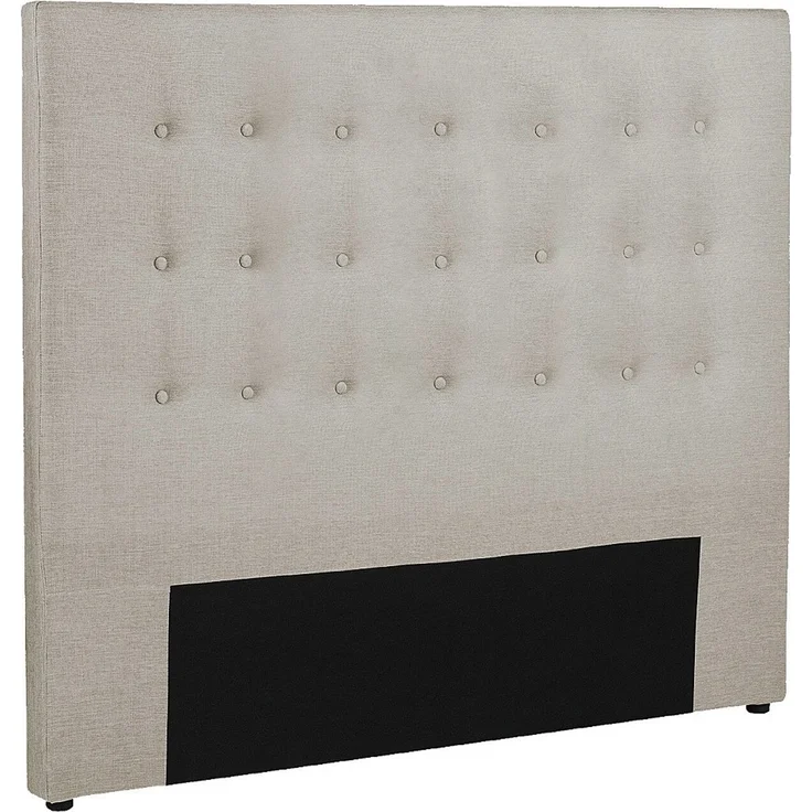 Vente-unique - Polster-Bettkopfteil - 160 cm - Stoff - Beige - FRANCESCO – Bild 4