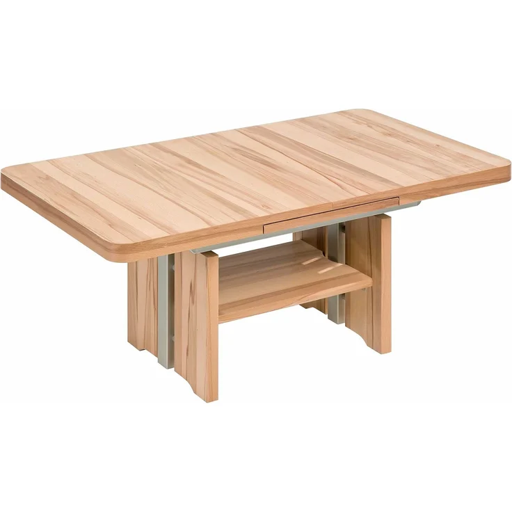 Couchtisch höhenverstellbar und ausziehbar Cindee 100x56x60 Kernbuche