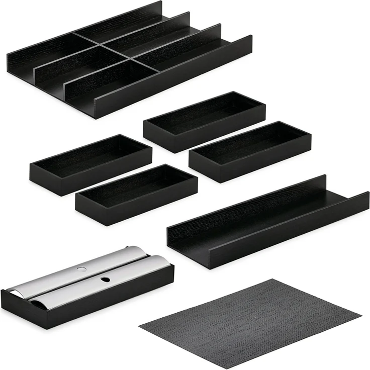 Modify Besteckeinsatz Set 1000, Esche schwarz / Besteckkasten-Set Holz – Bild 1