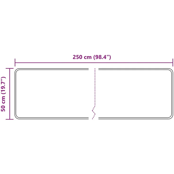 vidaXL Teppichläufer MARSA Waldgrün 250x50 cm Polyester und PVC 42023134 – Bild 6
