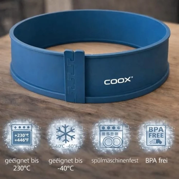 coox Backform coox Springform mit Glasboden ⌀ 26 cm in Graublau – Bild 4