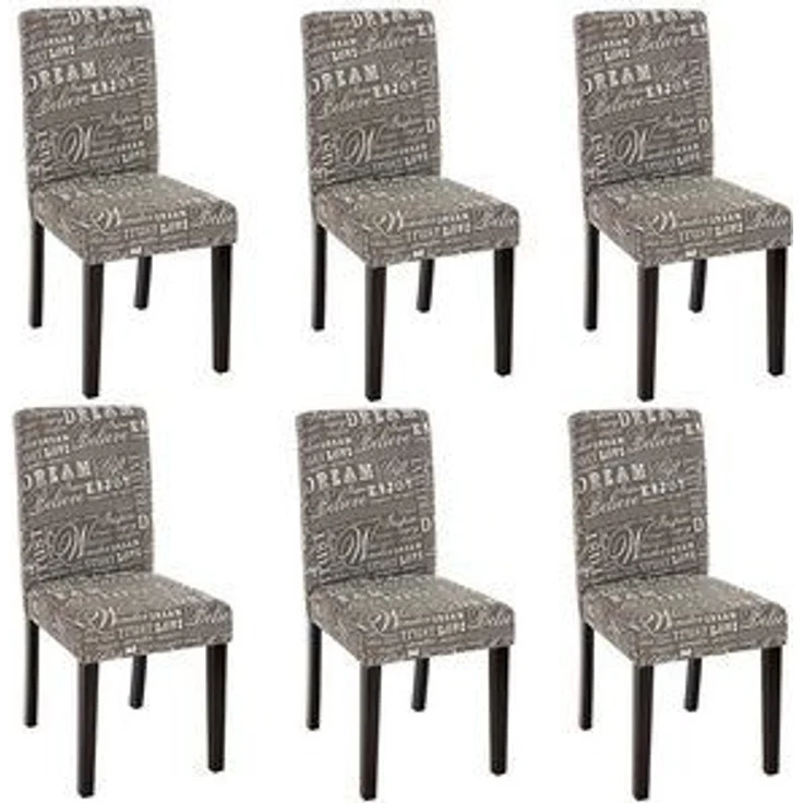 MCW Esszimmerstuhl Littau-s-6 (Set, 6 St), 6er-Set, Rutschfest durch Kunststoffuntersatz, Abgerundete Kanten – Bild 6