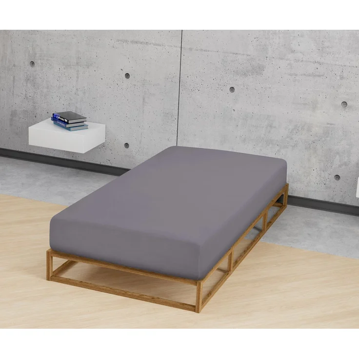 Castell Jersey-Stretch-Spannbetttuch, Silbergrau, 1x 180x200 cm - 200x200 cm, 180x200 cm – Bild 3