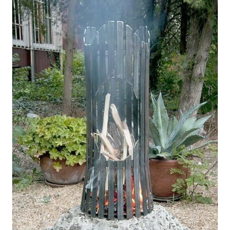 Feuersäule Albero Feuerkorb 80002 Feuerschale 60cm Metall Feuerstelle Säule – Bild 6