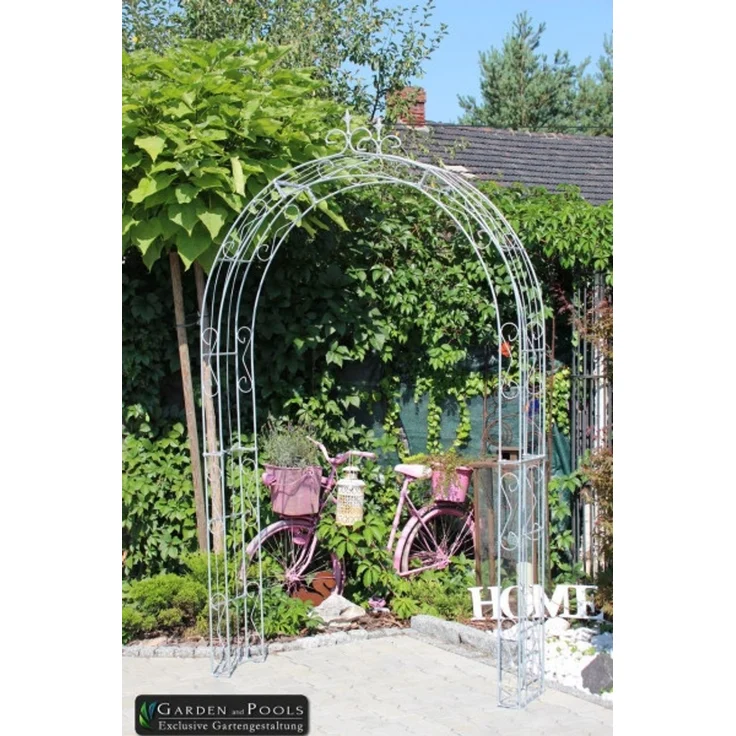 GardenAndPools 'PARIS' Rosenbogen Lilie Spitze, 140cm, Verzinkt – Bild 2
