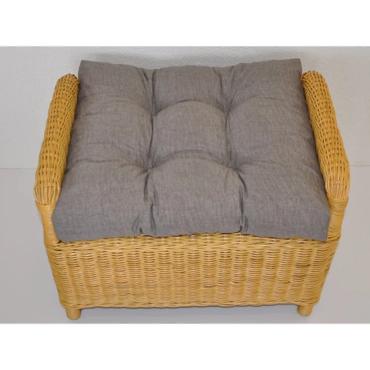 Rattani Sesselauflage Polster Kissen für Rattan Ohrensessel Rattansessel, dunkel grau