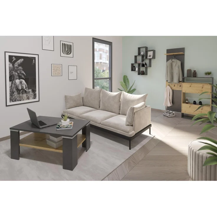 Wandregal >LAURIO 2< in Matera - 81,2x94,3x15,7cm (BxHxT) – Bild 3