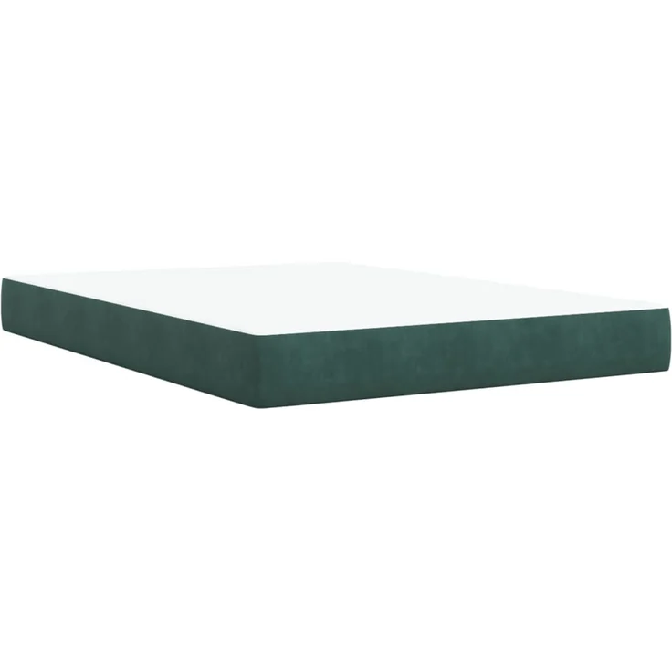 vidaXL Boxspringbett mit Matratze Dunkelgrün 160x200 cm Samt 3287791 – Bild 7