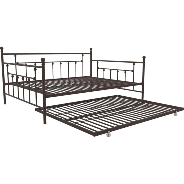 DHP Furniture Manila Metall-Tagesbett/Ausziehbett Bronze Doppel – Bild 4