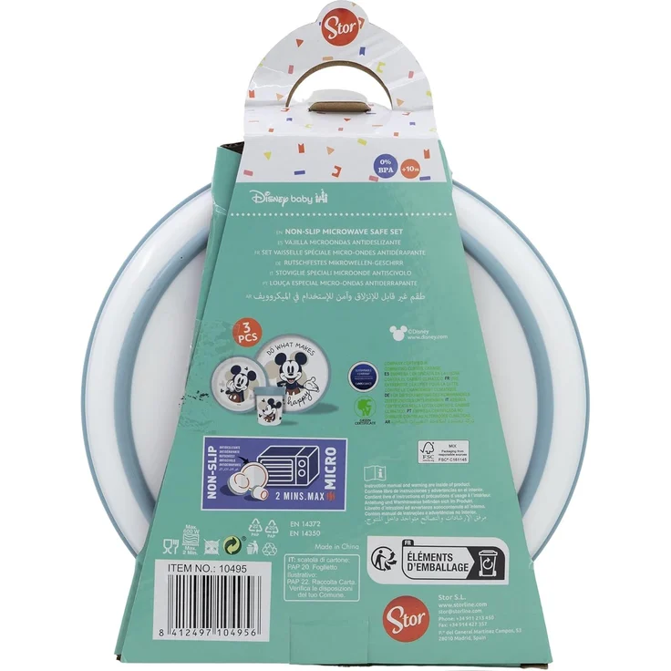 Geschirrset 3tlg. Mickey Mouse BABY – Bild 3
