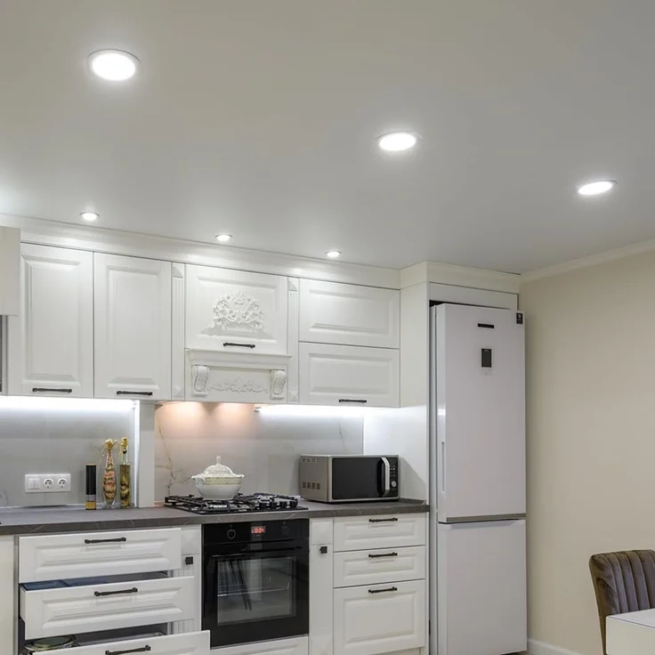 6W LED Einbaustrahler Deckenspot Ultra Flach Einbauleuchte Einbauspot 230V IP40 6500K Kaltweiß – Bild 2