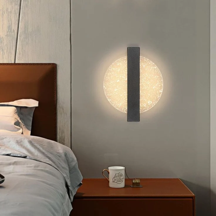 DELIPOP – 12W LED – Wandleuchte, 3 einstellbare Farbtemperaturen, moderne Wandleuchte für den Innenbereich – für Schlafzimmer, Treppenhaus – Schwarz – 23x20x5cm – Bild 4