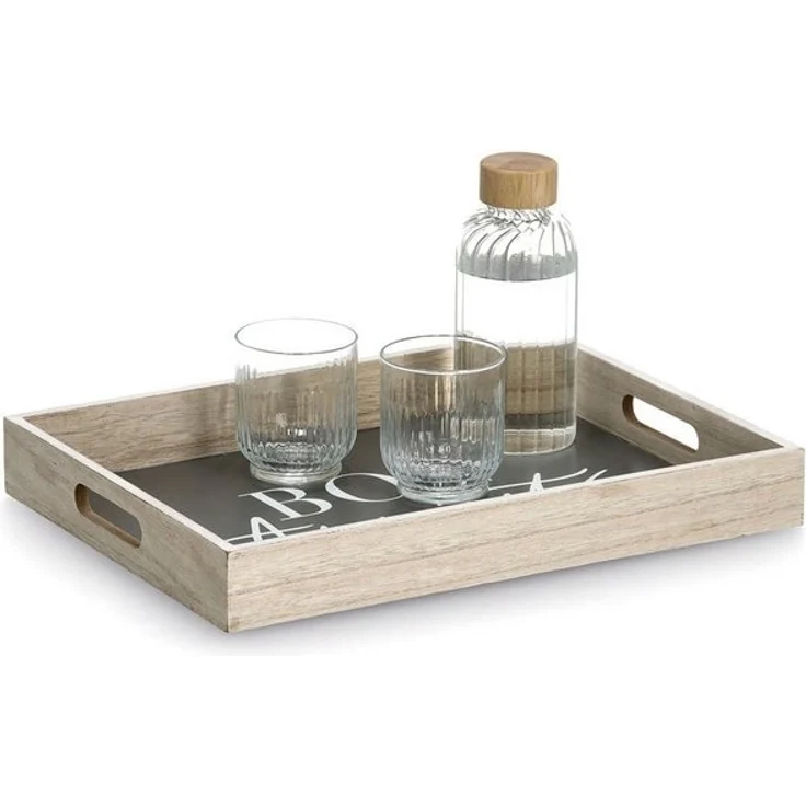 Zeller Present Tablett, MDF, (1-tlg), mit Aufdruck ''Bon Appetit'', 2 Grifflöcher – Bild 4