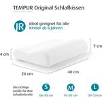 TEMPUR® Original Junior ergonomisches Kinder-Nackenstützkissen in 40 x 26 x 7/4 cm