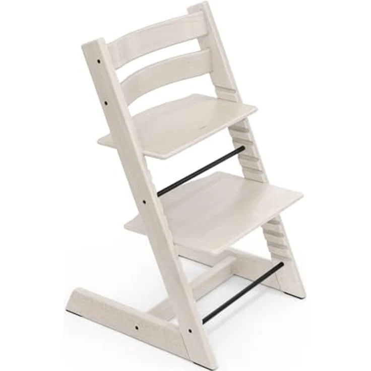 Stokke 'Tripp Trapp' Hochstuhl, whitewash, höhenverstellbar, Buche massiv, bis 110 kg – Bild 2