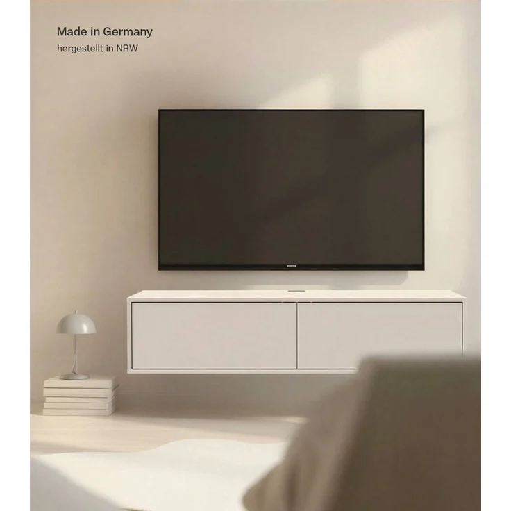 mokebo Sideboard Das Schwebende, TV-Board, Fernsehrschrank, Hängeboard, Fernsehtisch in kaschmir – Bild 2
