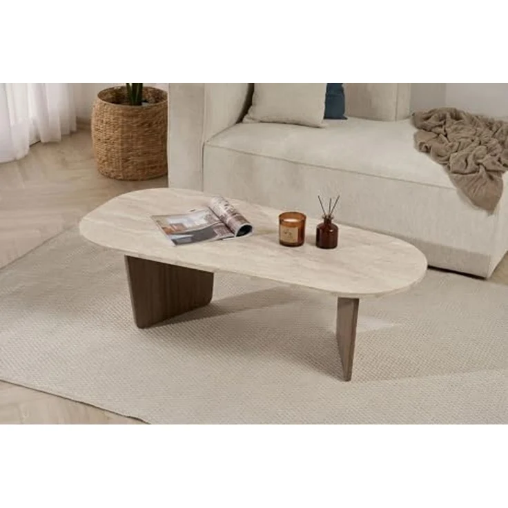 Skye Decor Couchtisch Ovalis (1 Tisch), Ovale Tischplatte – Bild 6