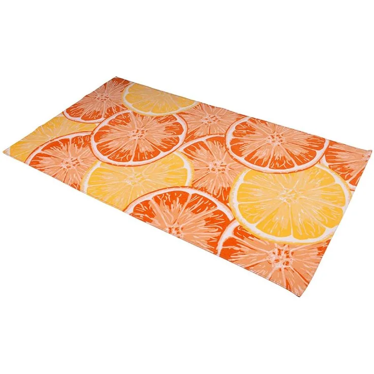 Sympathica Strandtuch Saunatuch Badetuch Duschtuch Orange ZitrusFruit 90x170 cm