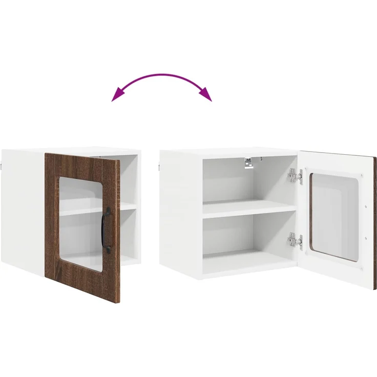 vidaXL Küchenschrank Braun Eichen-Optik 40 x 31 x 40 cm Holzwerkstoff 885199 – Bild 11