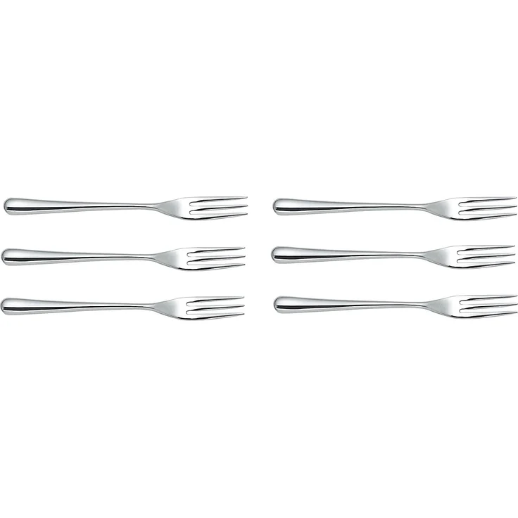 Alessi 6 Stück Dessertgabel CACCIA – Bild 1