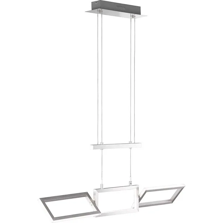 LED Zugpendelleuchte, ALU, Elemente beweglich, L 81,5 cm