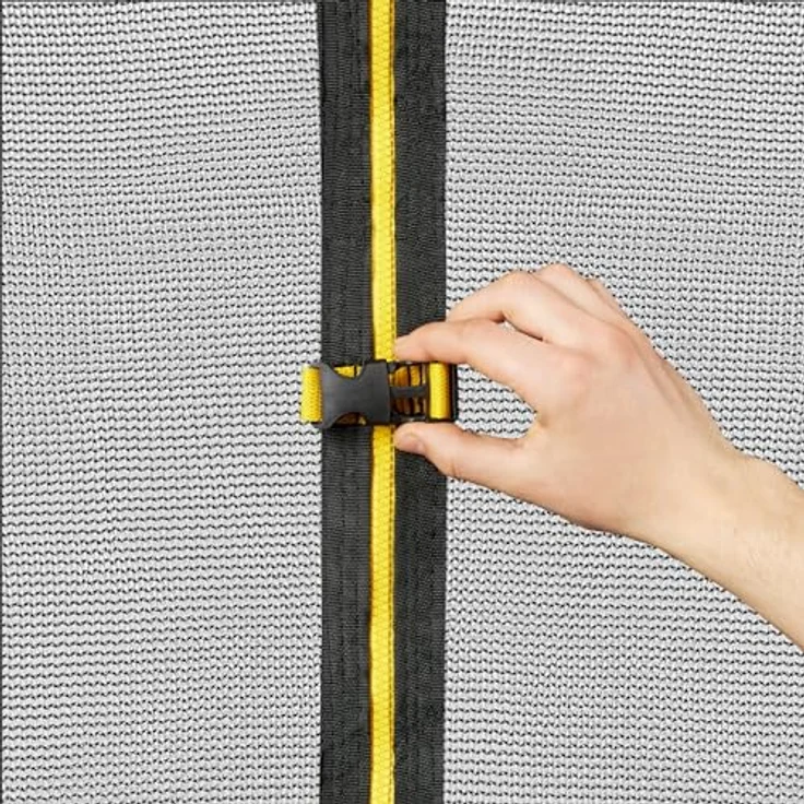 HyperMotion Kindertrampolin 244 cm mit Sicherheitsnetz und Leiter – wetterfest und robust für Kinder ab 3 Jahren – Bild 7