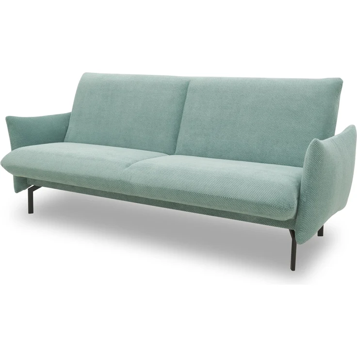 DOMO. collection Sofa 700 003, 2-Sitzer Liege, Rechteckig, Schlaffunktion, Füße mit Filzgleitern, 2er Couch, Polstergarnitur, 234 x 95 x 102 cm (BxTxH), mint – Bild 3