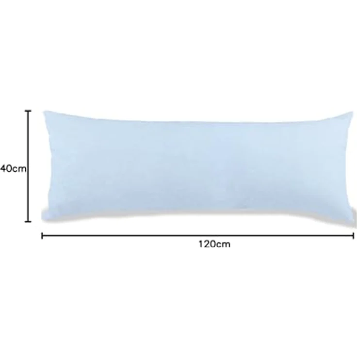 aqua-textil Classic Line Kissenbezug 2er-Set 40x120 cm Aqua blau Baumwolle Seitenschläferkissen Bezug Kissenhülle, Kopfkissenüberzug, Pillowcase, Bettkissen, Kopfkissenbezug, Reißverschluss – Bild 9