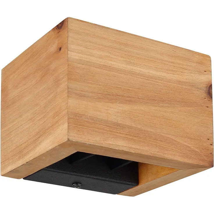 Wandleuchte, Holz, schwarz, UP DOWN, verstellbar, H 9,8 cm