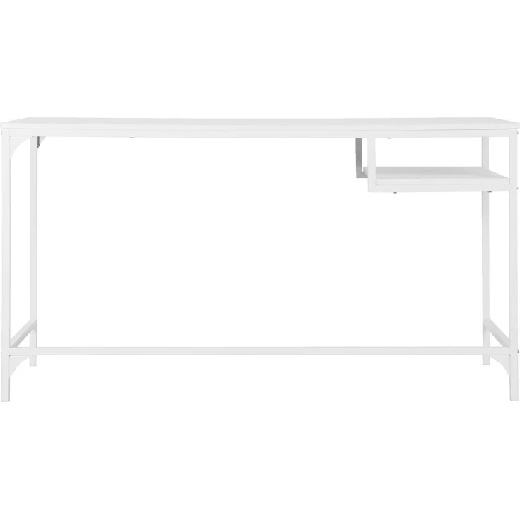 Carryhome 'CÄSAR' Schreibtisch Melamin weiß, MDF Metall weiß, 140 x 75 x 70 cm, inklusive Ablagefach – Bild 5